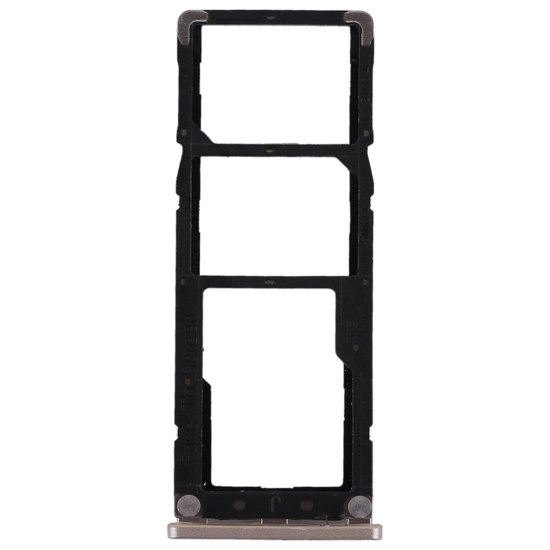 2 SIM Card Tray + Micro SD Card Tray for Xiaomi Redmi Note 5A(Gold)