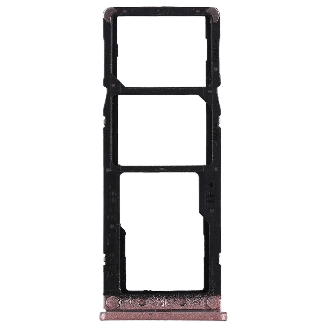 2 SIM Card Tray + Micro SD Card Tray for Xiaomi Redmi Note 5A(Rose Gold)