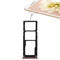 2 SIM Card Tray + Micro SD Card Tray for Xiaomi Redmi Note 5A(Rose Gold)