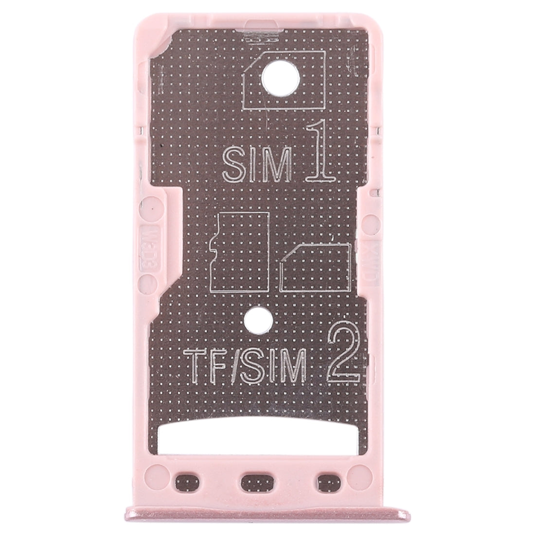 2 SIM Card Tray / Micro SD Card Tray for Xiaomi Redmi 5A(Rose Gold)