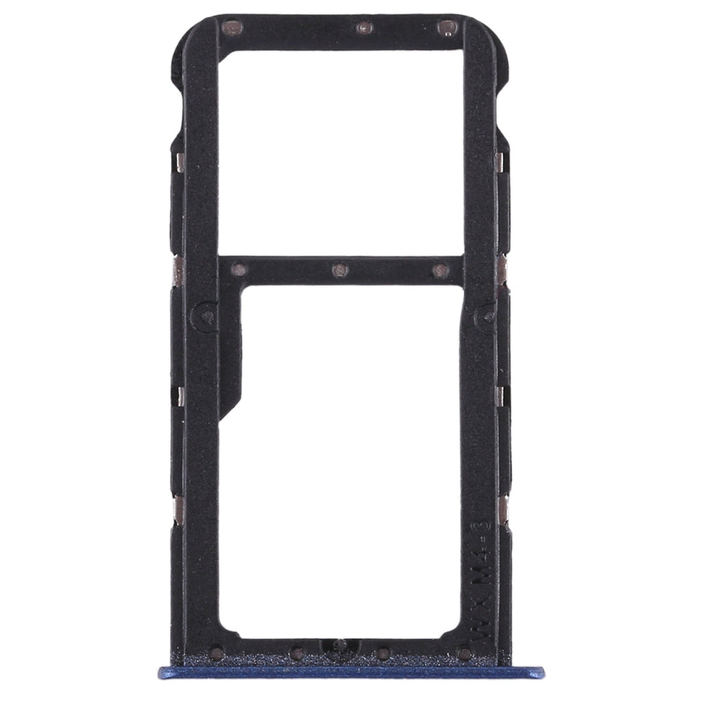 SIM Card Tray + SIM Card Tray / Micro SD Card Tray for Huawei Honor Play 7X (Blue)