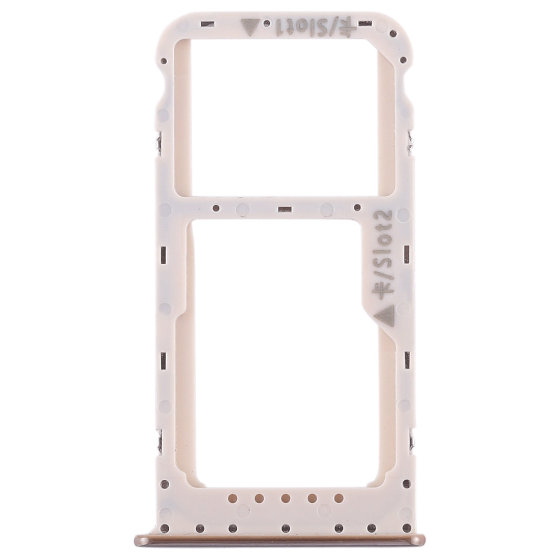 SIM Card Tray + SIM Card Tray / Micro SD Card Tray for Huawei Honor V9 Play (Gold)