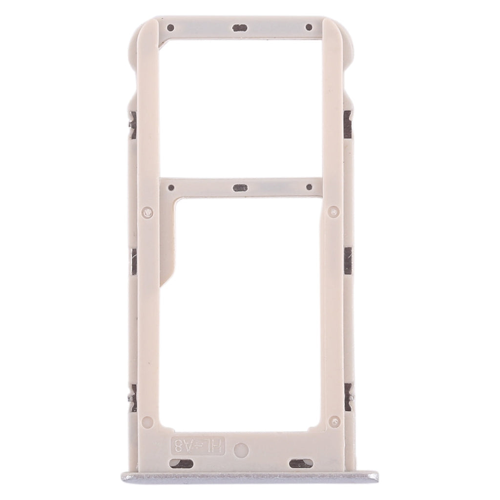 SIM Card Tray + SIM Card Tray / Micro SD Card Tray for Huawei Honor 6A (Silver)