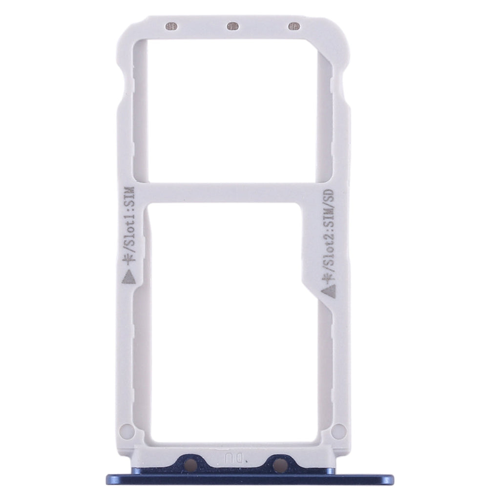SIM Card Tray + SIM Card Tray / Micro SD Card Tray for Huawei Honor V9 (Blue)