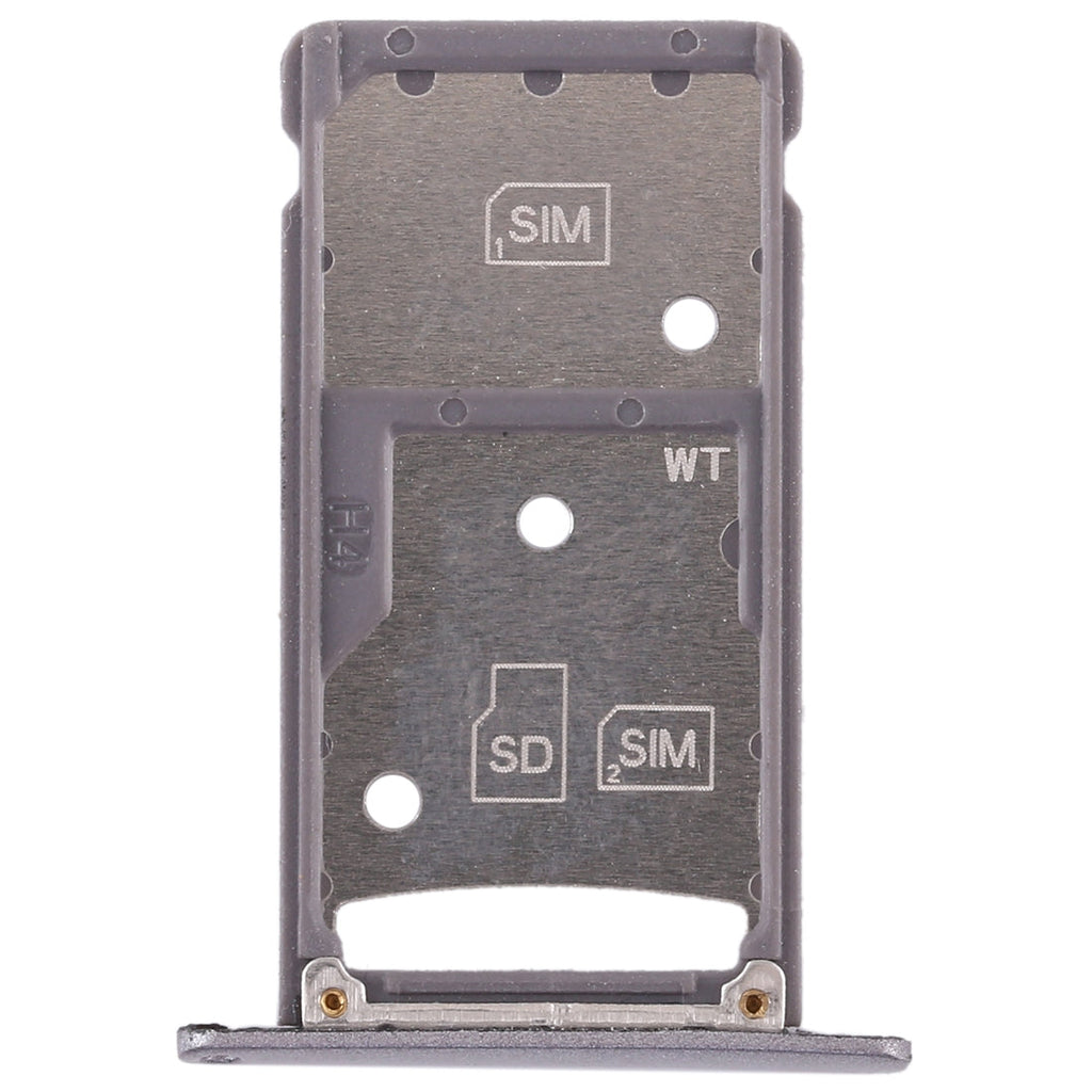 2 SIM Card Tray / Micro SD Card Tray for Huawei Enjoy 6 / AL00(Grey)