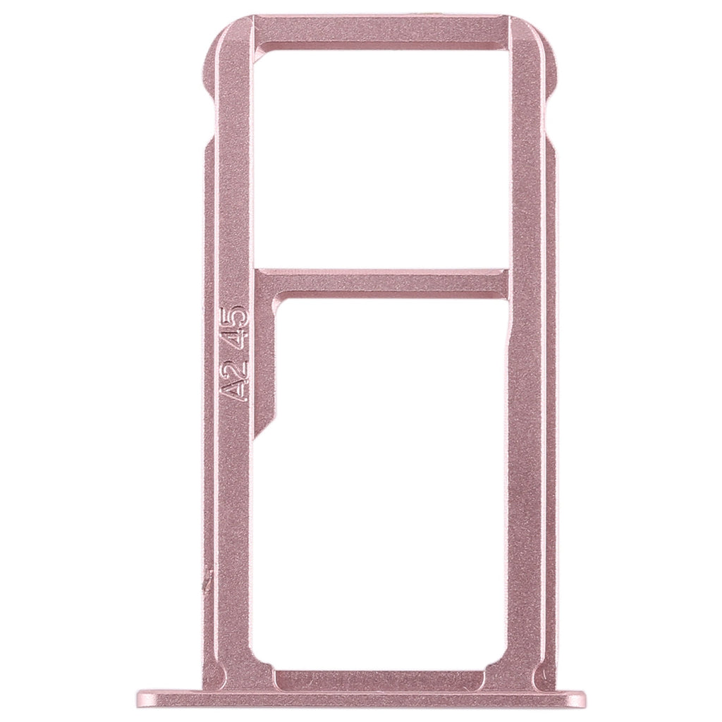 SIM Card Tray + SIM Card Tray / Micro SD Card for Huawei G9 Plus (Pink)