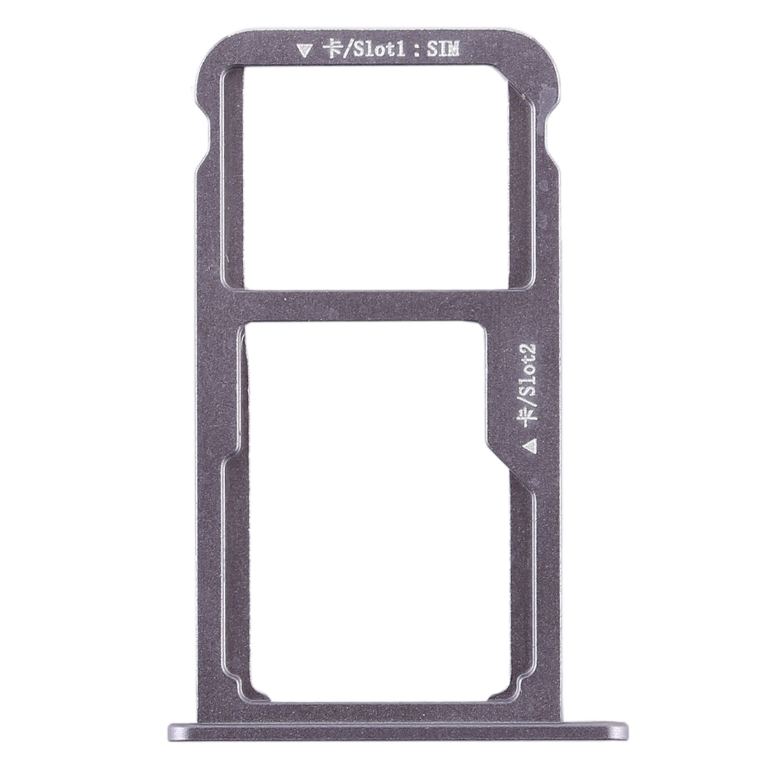 SIM Card Tray + SIM Card Tray / Micro SD Card for Huawei G9 Plus (Grey)