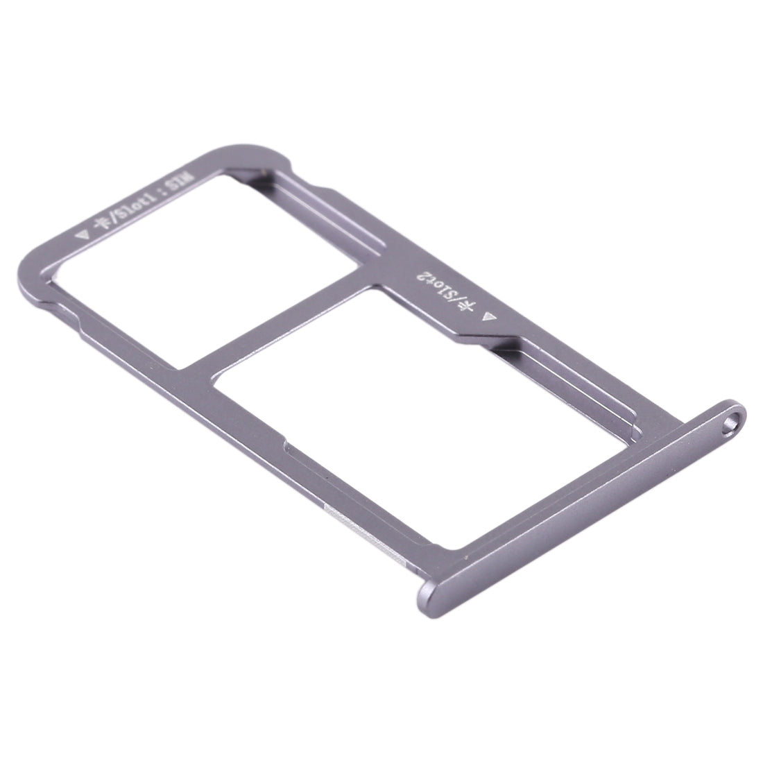 SIM Card Tray + SIM Card Tray / Micro SD Card for Huawei G9 Plus (Grey)