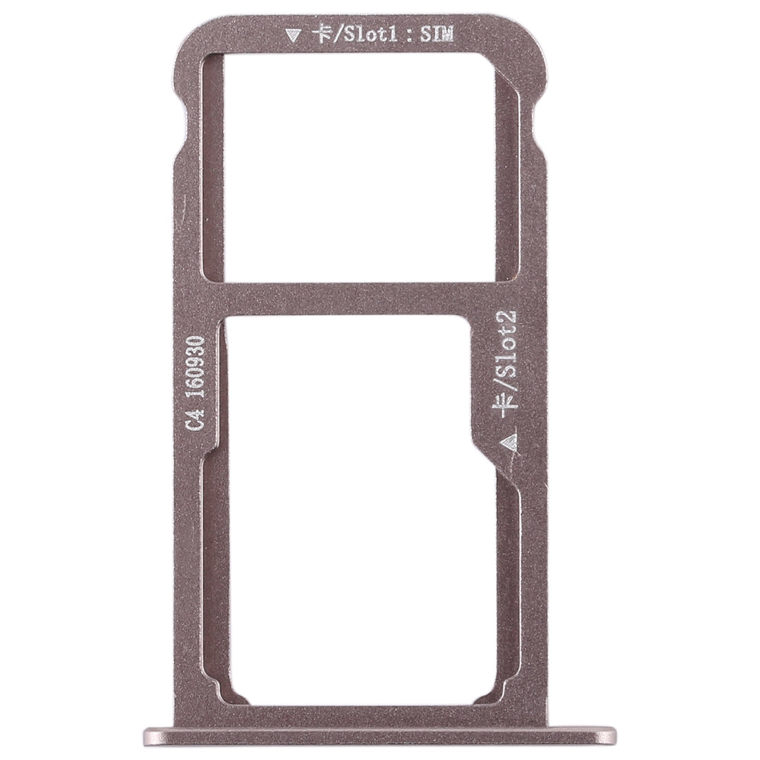 SIM Card Tray + SIM Card Tray / Micro SD Card for Huawei G9 Plus (Mocha Gold)