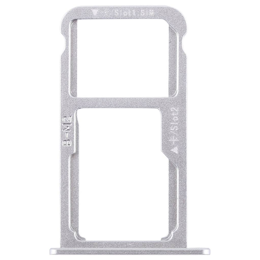 SIM Card Tray + SIM Card Tray / Micro SD Card for Huawei G9 Plus (Silver)