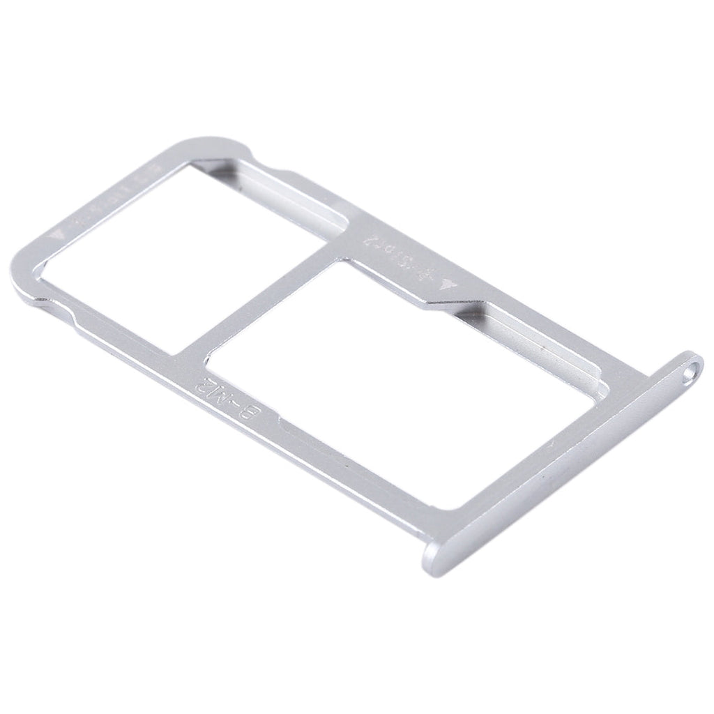 SIM Card Tray + SIM Card Tray / Micro SD Card for Huawei G9 Plus (Silver)