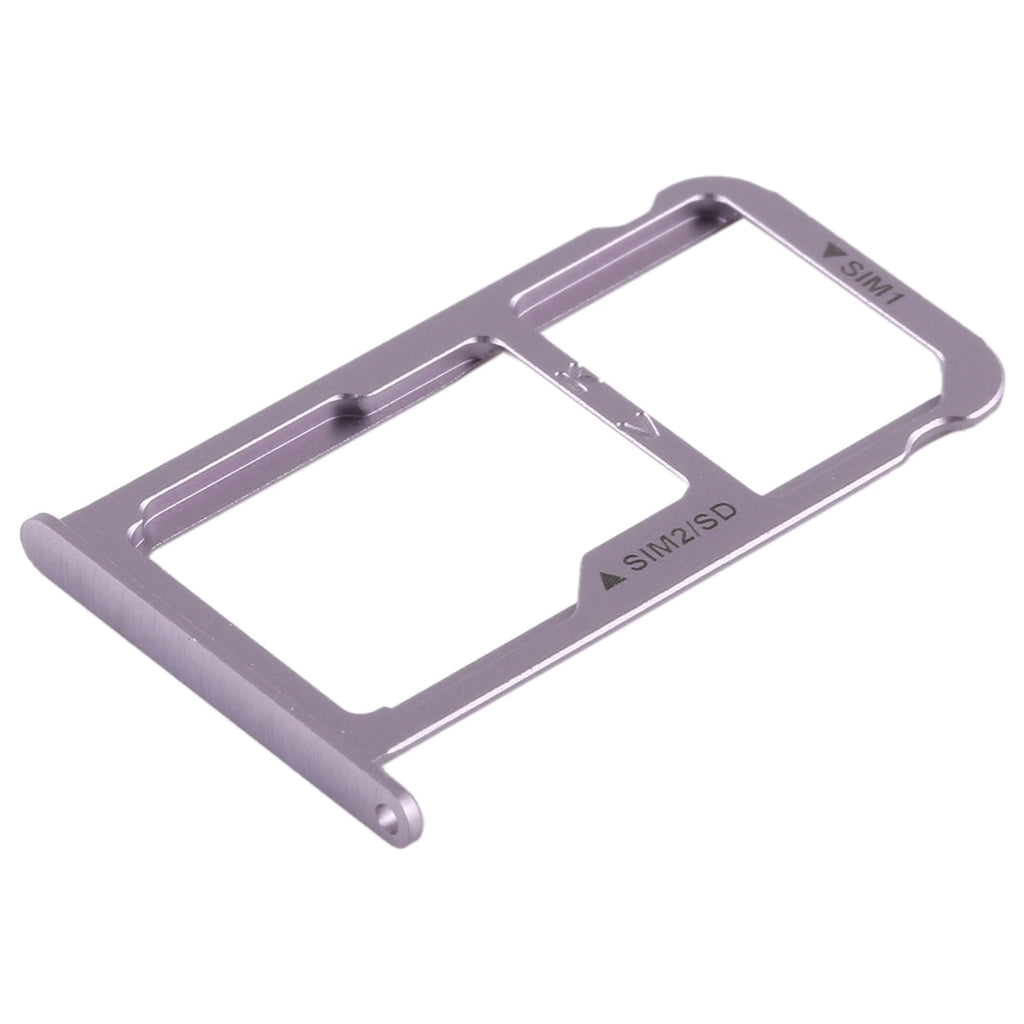 SIM Card Tray + SIM Card Tray / Micro SD Card for Huawei P9 Plus(Grey)