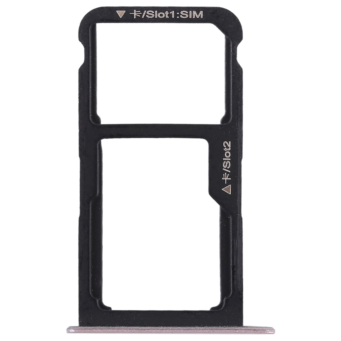SIM Card Tray + SIM Card Tray / Micro SD Card for Huawei P9 Lite(Pink)