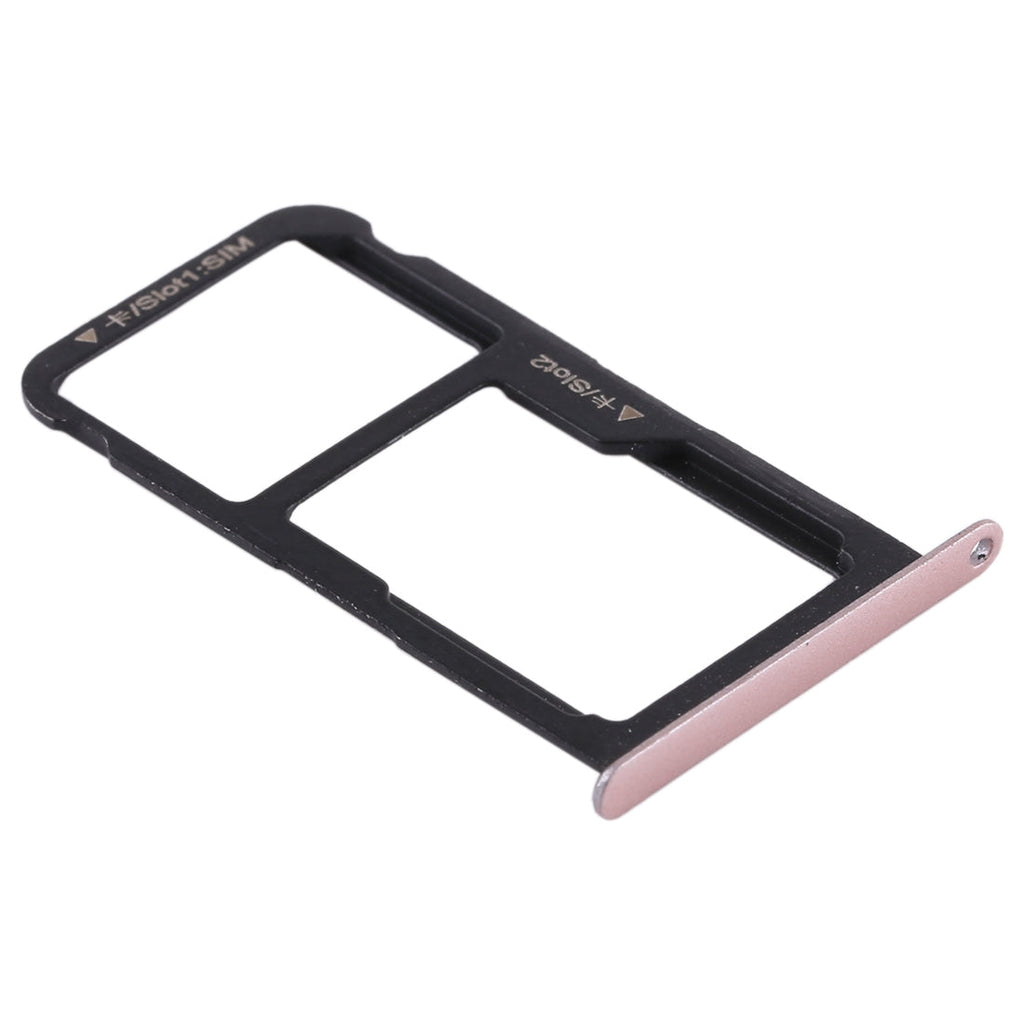 SIM Card Tray + SIM Card Tray / Micro SD Card for Huawei P9 Lite(Pink)