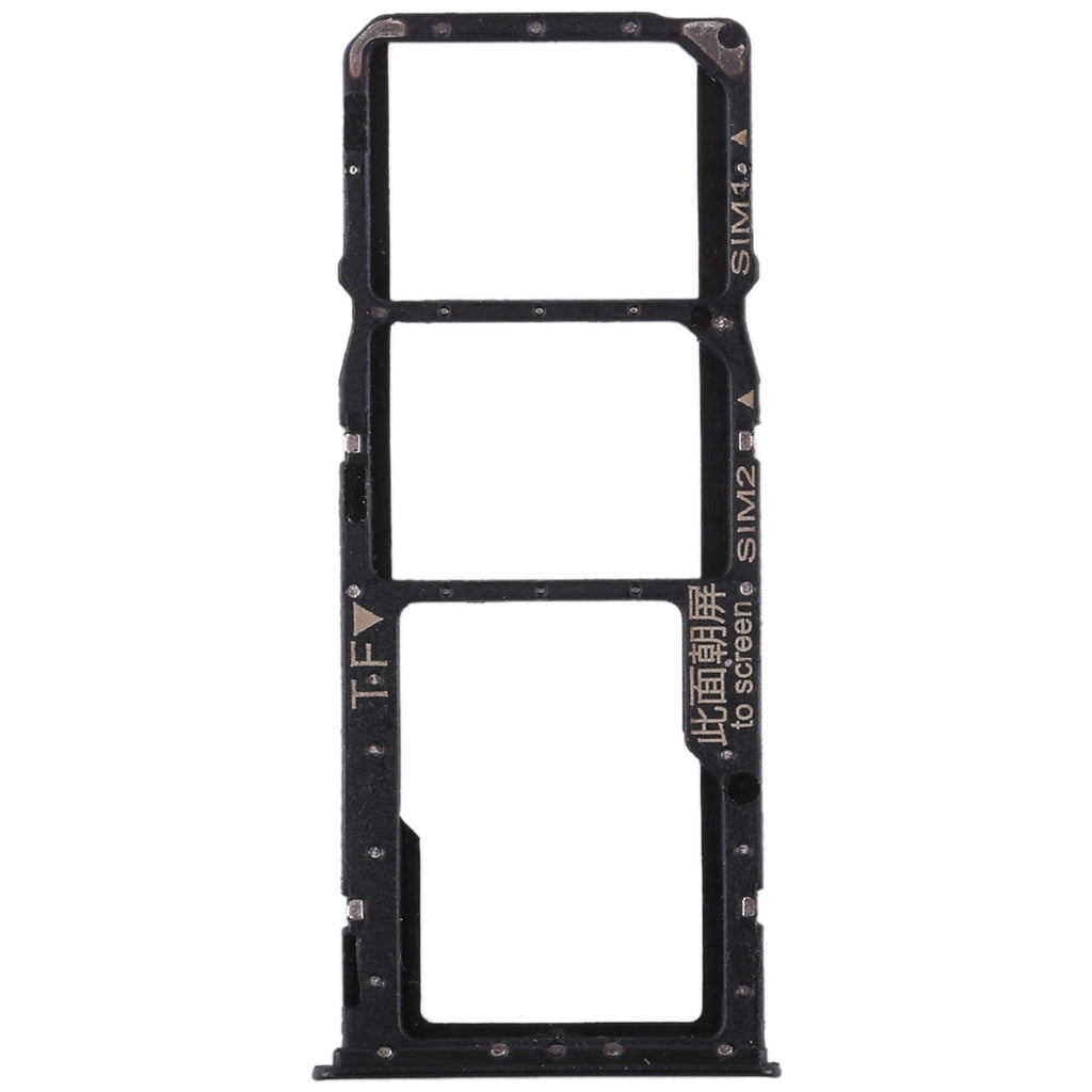 2 SIM Card Tray + Micro SD Card Tray for Huawei Enjoy 8 Plus(Black)