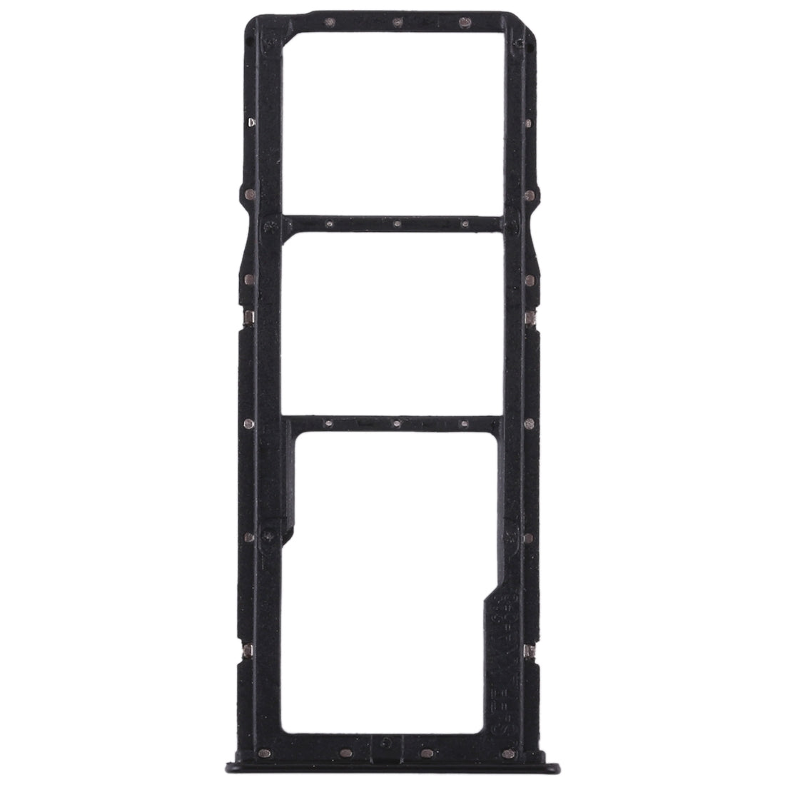 2 SIM Card Tray + Micro SD Card Tray for Huawei Enjoy 8 Plus(Black)