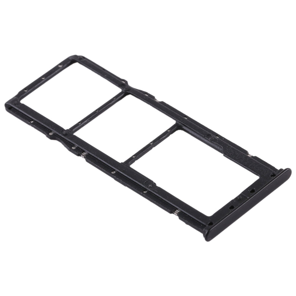 2 SIM Card Tray + Micro SD Card Tray for Huawei Enjoy 8 Plus(Black)