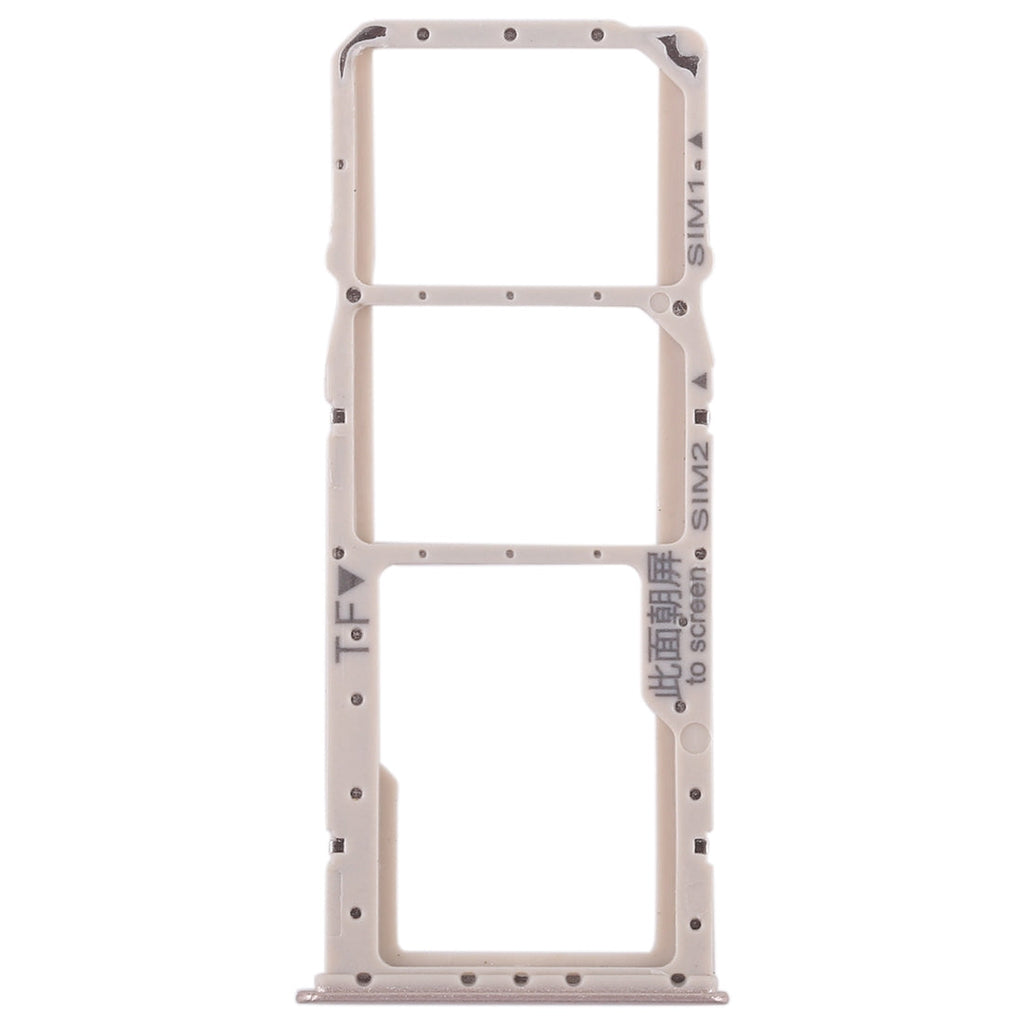 2 SIM Card Tray + Micro SD Card Tray for Huawei Enjoy 8 Plus(Gold)