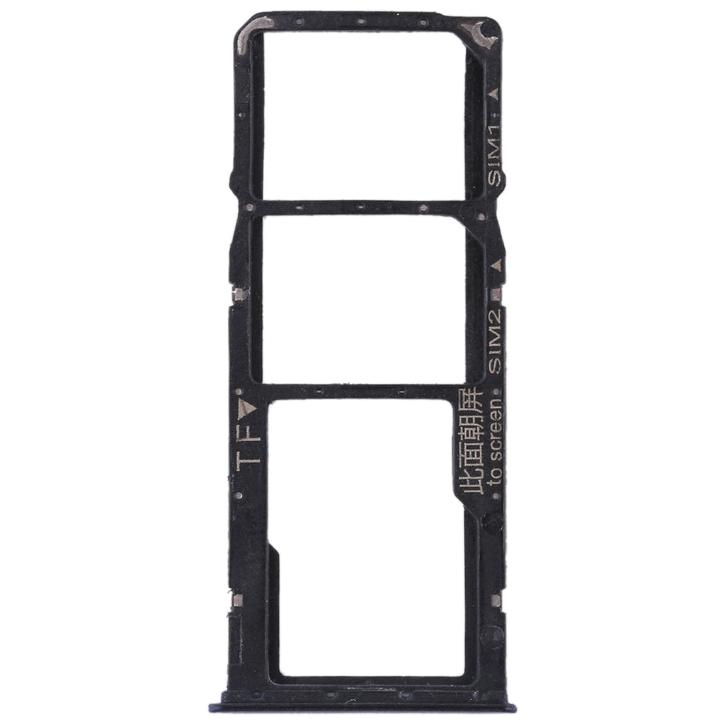 2 SIM Card Tray + Micro SD Card Tray for Huawei Enjoy 8 Plus(Blue)