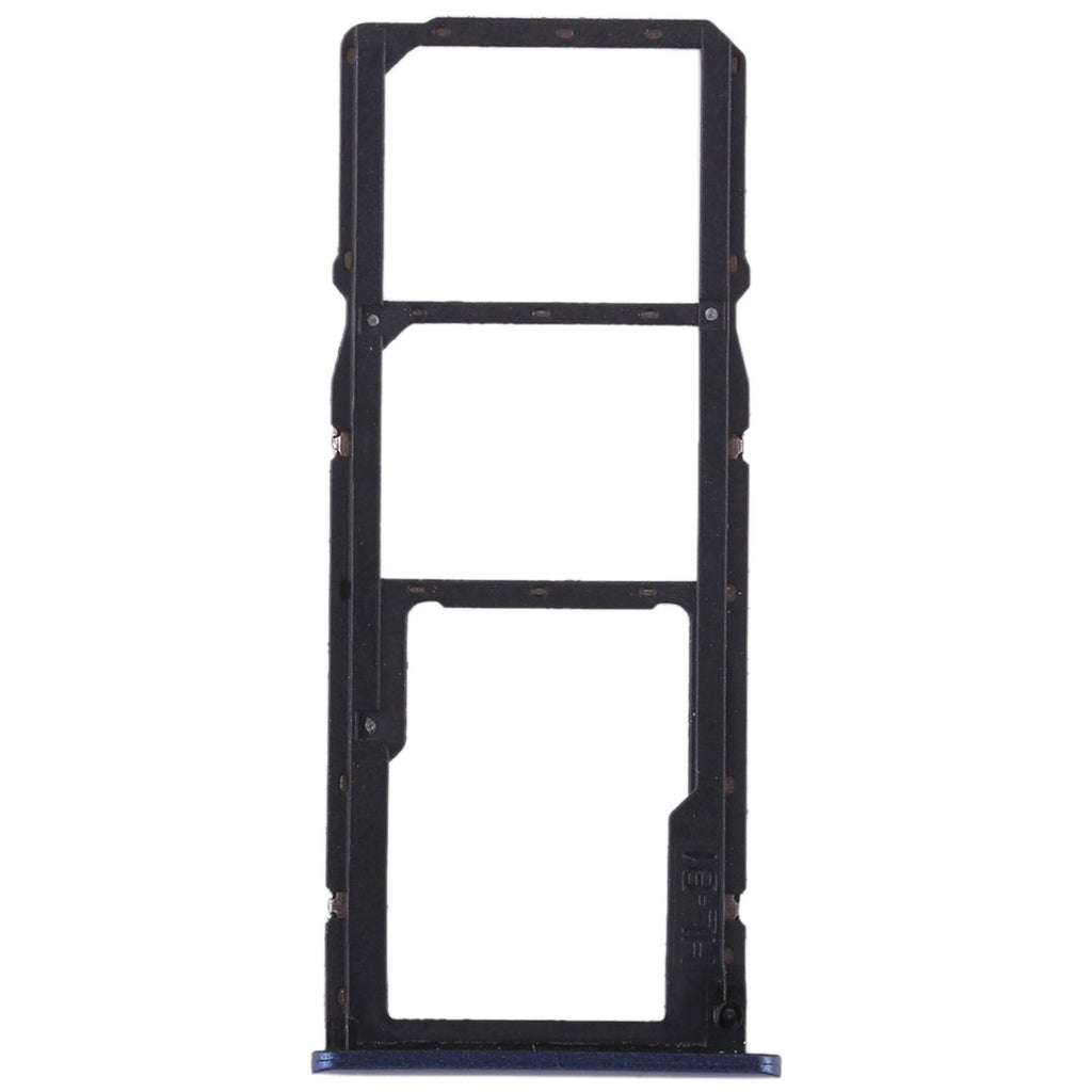 2 SIM Card Tray + Micro SD Card Tray for Huawei Honor Play 7C(Blue)