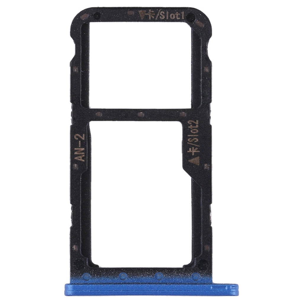 SIM Card Tray + SIM Card Tray / Micro SD Card for Huawei P20 Lite / Nova 3e (Blue)