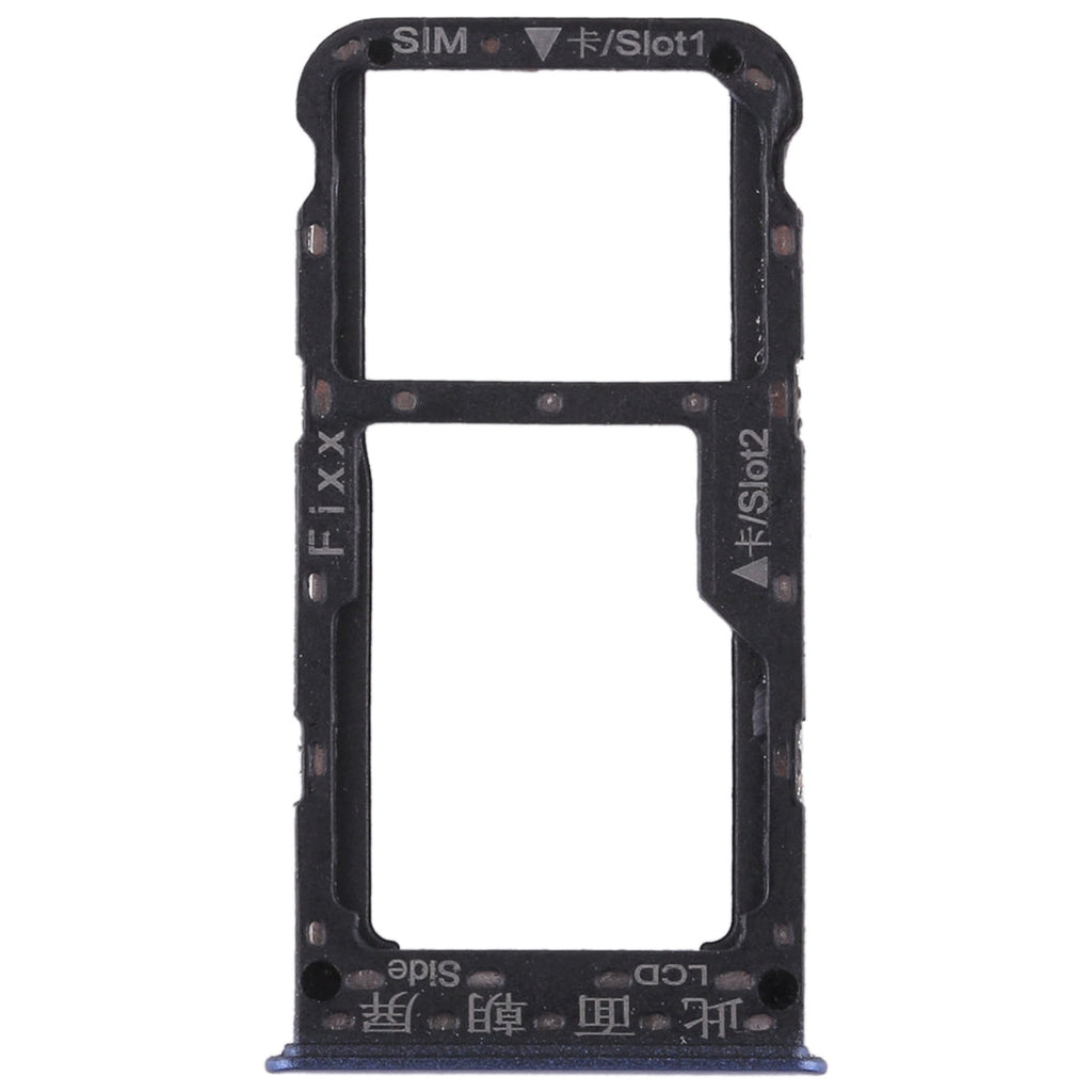 SIM Card Tray + SIM Card Tray / Micro SD Card for Huawei P smart (Enjoy 7S) (Blue)