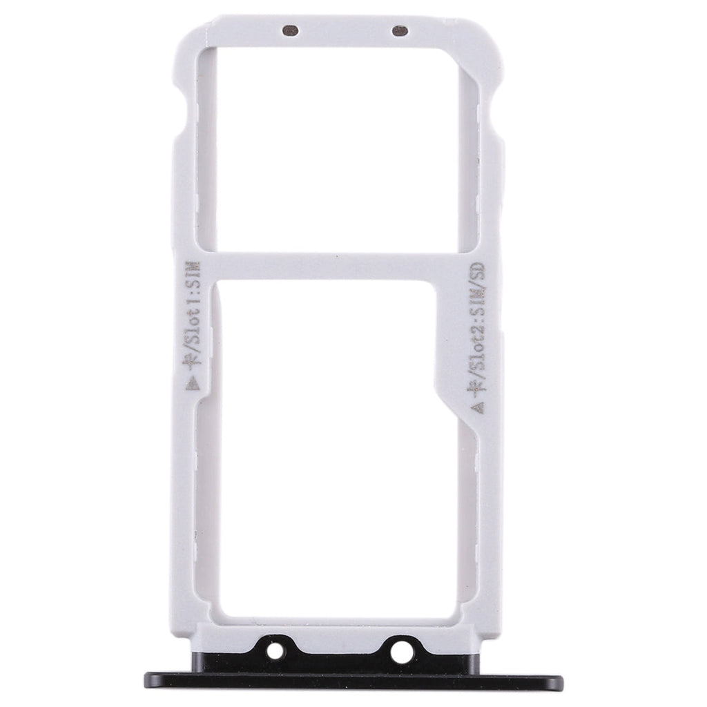 SIM Card Tray + SIM Card Tray / Micro SD Card for Huawei Honor View 10 / V10(Black)