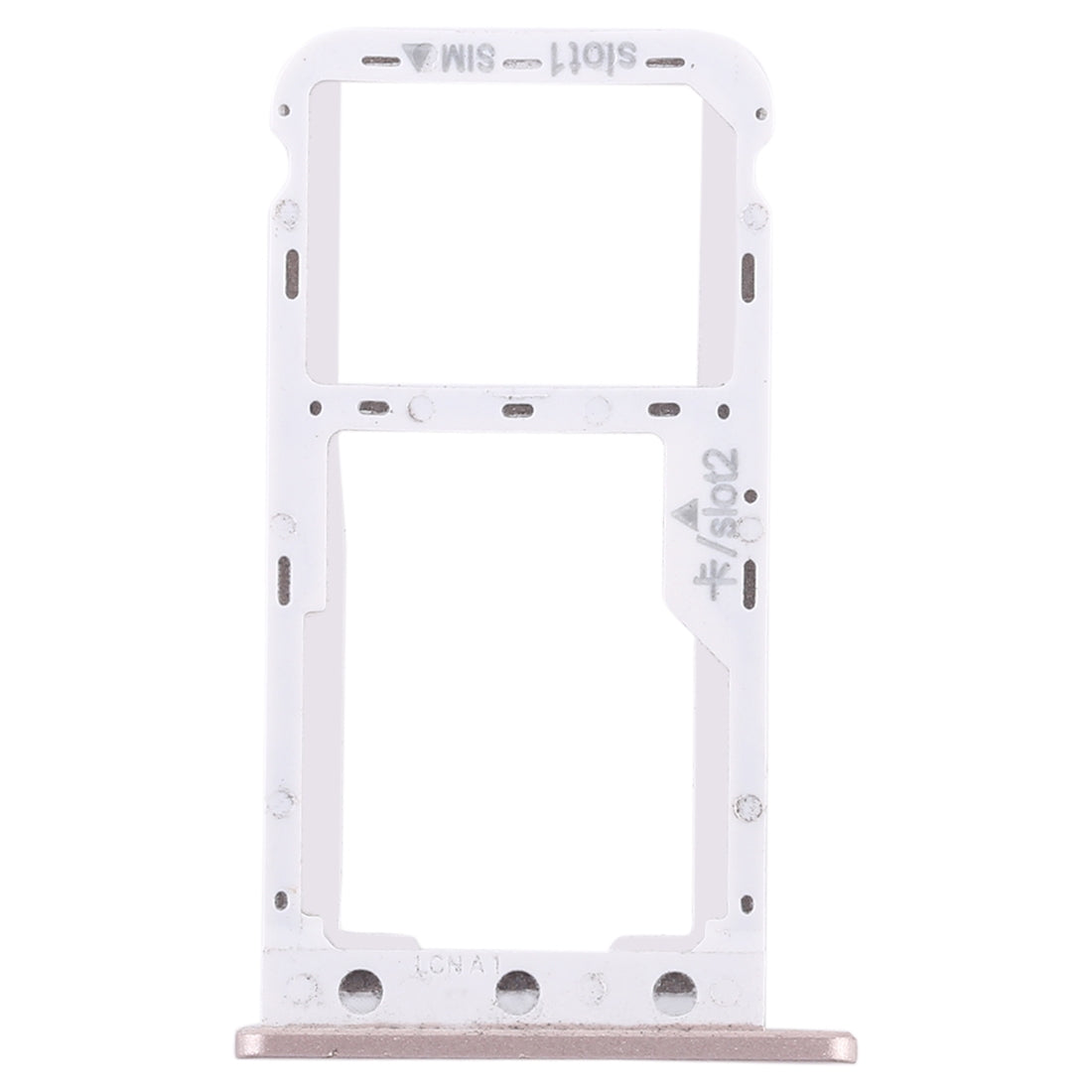 SIM Card Tray + SIM Card Tray / Micro SD Card for Huawei Enjoy 7 (Gold)