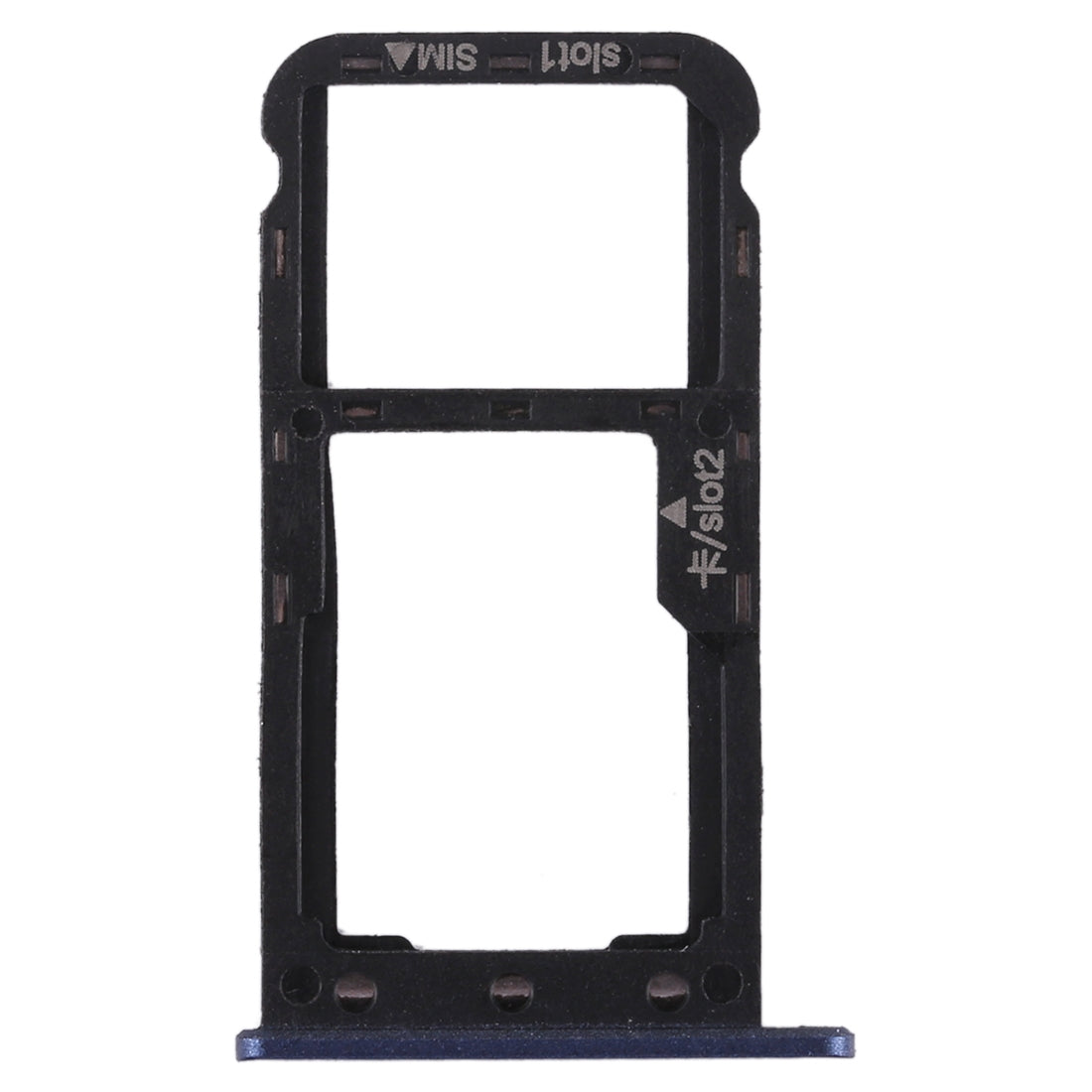 SIM Card Tray + SIM Card Tray / Micro SD Card for Huawei Enjoy 7 (Blue)