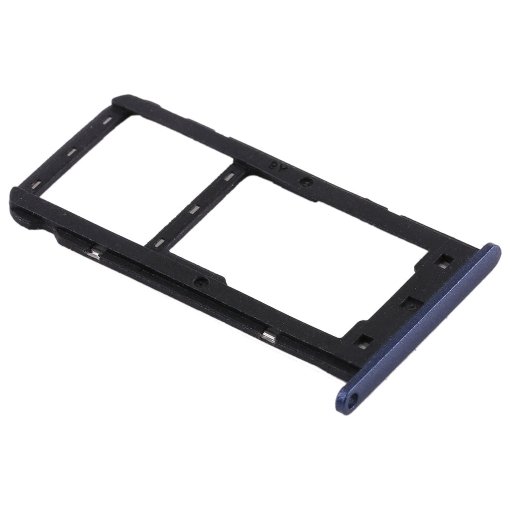 SIM Card Tray + SIM Card Tray / Micro SD Card for Huawei Enjoy 7 (Blue)