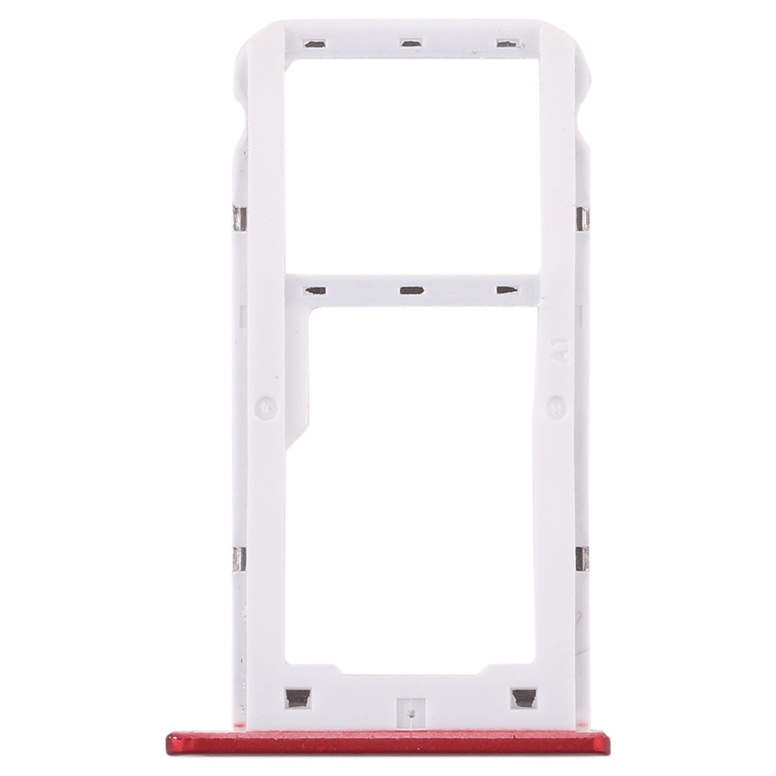 SIM Card Tray + SIM Card Tray / Micro SD Card for Huawei Enjoy 7 (Red)