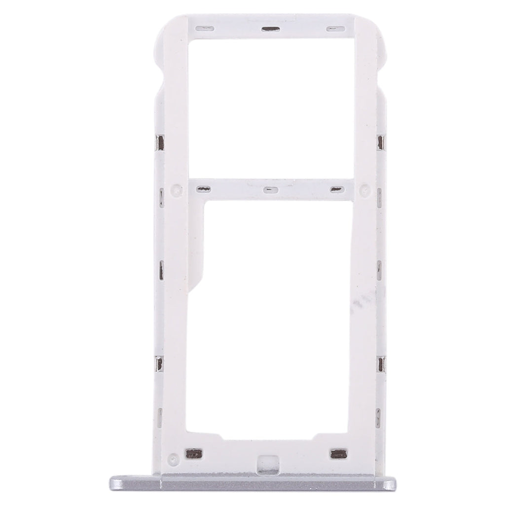 SIM Card Tray + SIM Card Tray / Micro SD Card for Huawei Enjoy 7 (Silver)