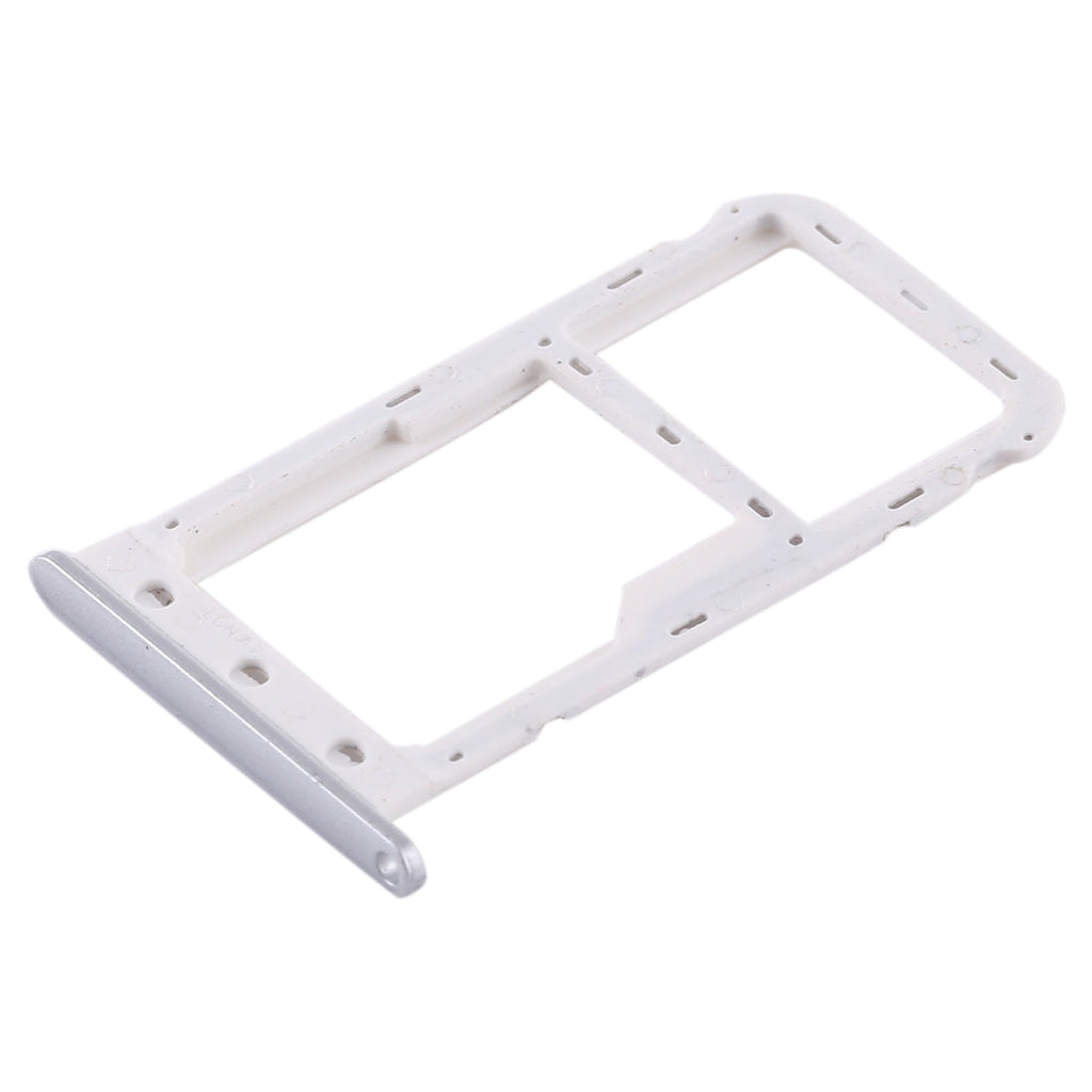 SIM Card Tray + SIM Card Tray / Micro SD Card for Huawei Enjoy 7 (Silver)