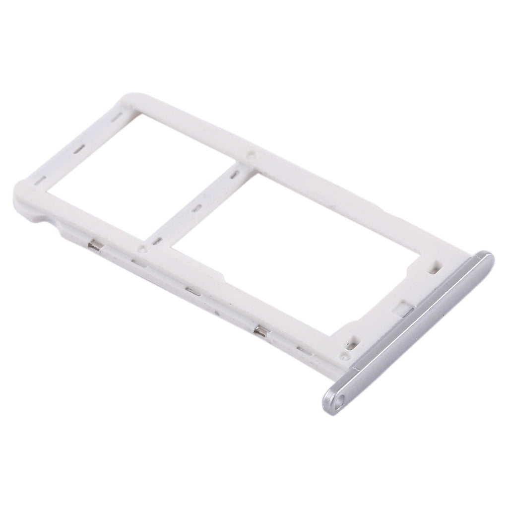 SIM Card Tray + SIM Card Tray / Micro SD Card for Huawei Enjoy 7 (Silver)