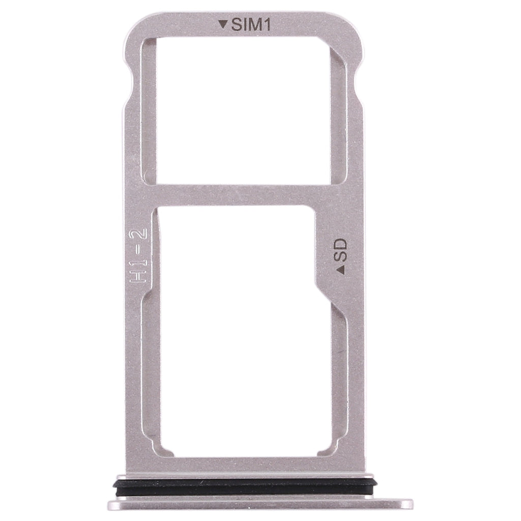 SIM Card Tray + SIM Card Tray / Micro SD Card for Huawei Mate 10 (Silver)