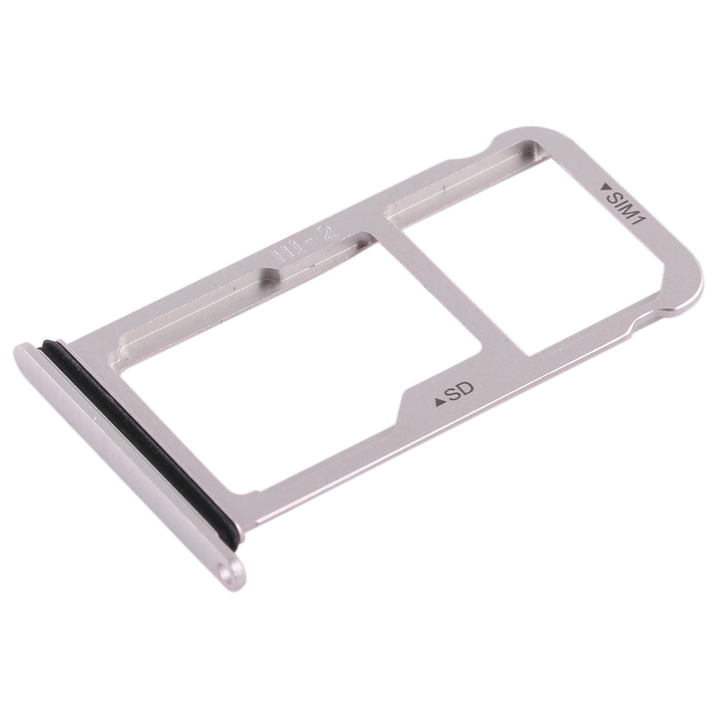 SIM Card Tray + SIM Card Tray / Micro SD Card for Huawei Mate 10 (Silver)