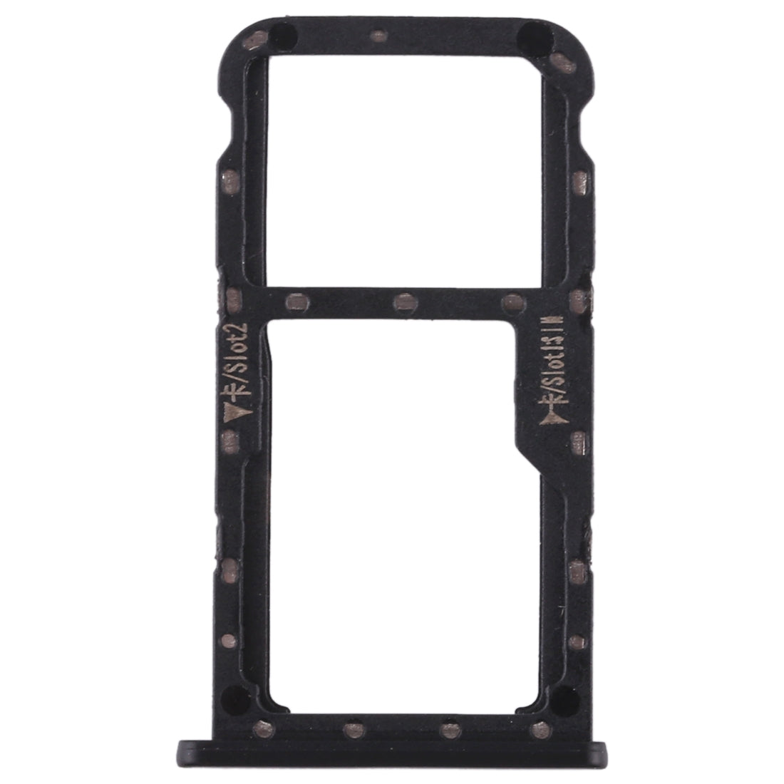 SIM Card Tray + SIM Card Tray / Micro SD Card for Huawei Maimang 6(Black)