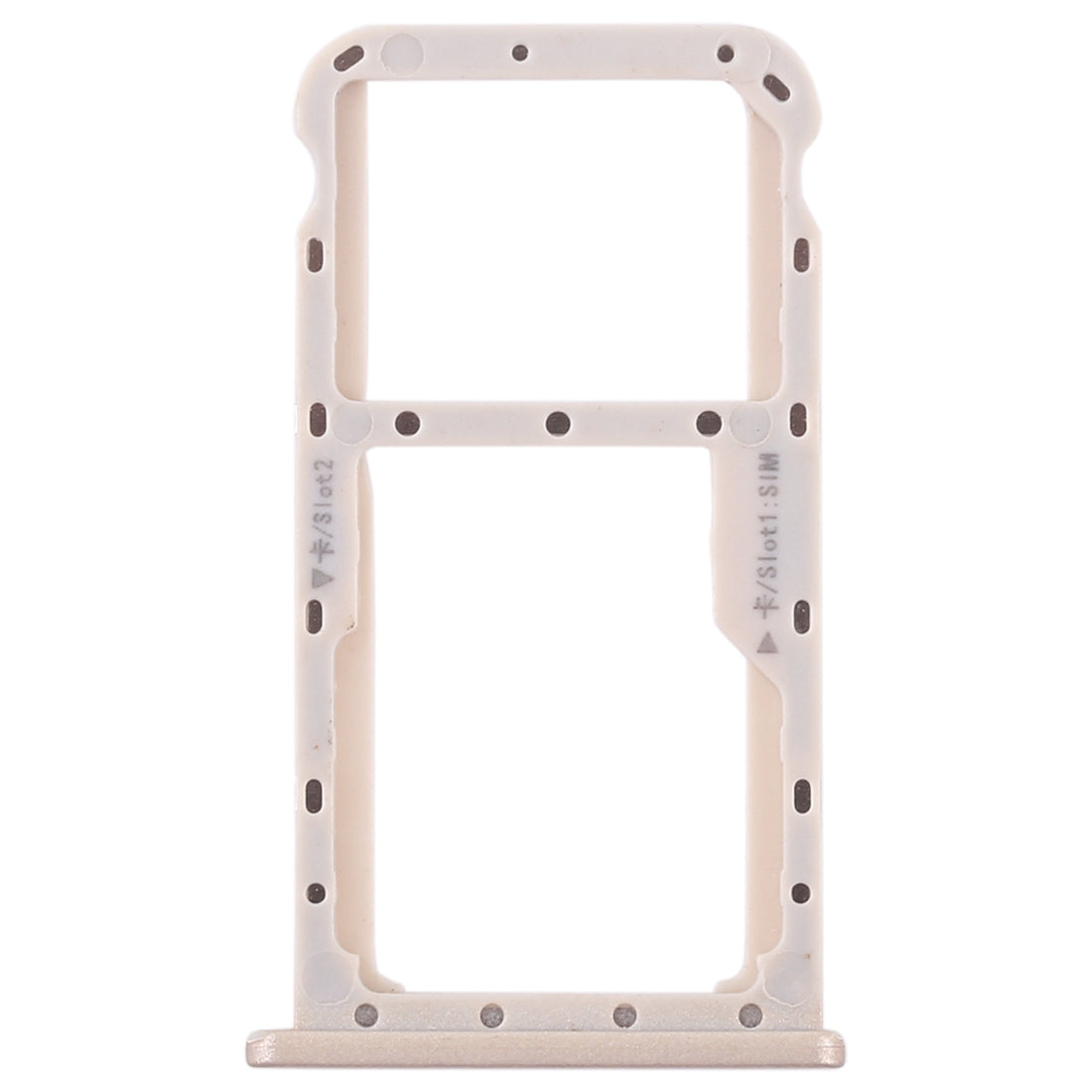SIM Card Tray + SIM Card Tray / Micro SD Card for Huawei Maimang 6(Gold)