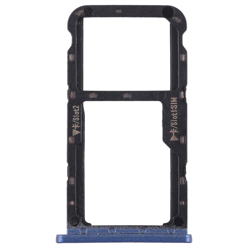 SIM Card Tray + SIM Card Tray / Micro SD Card for Huawei Maimang 6(Blue)
