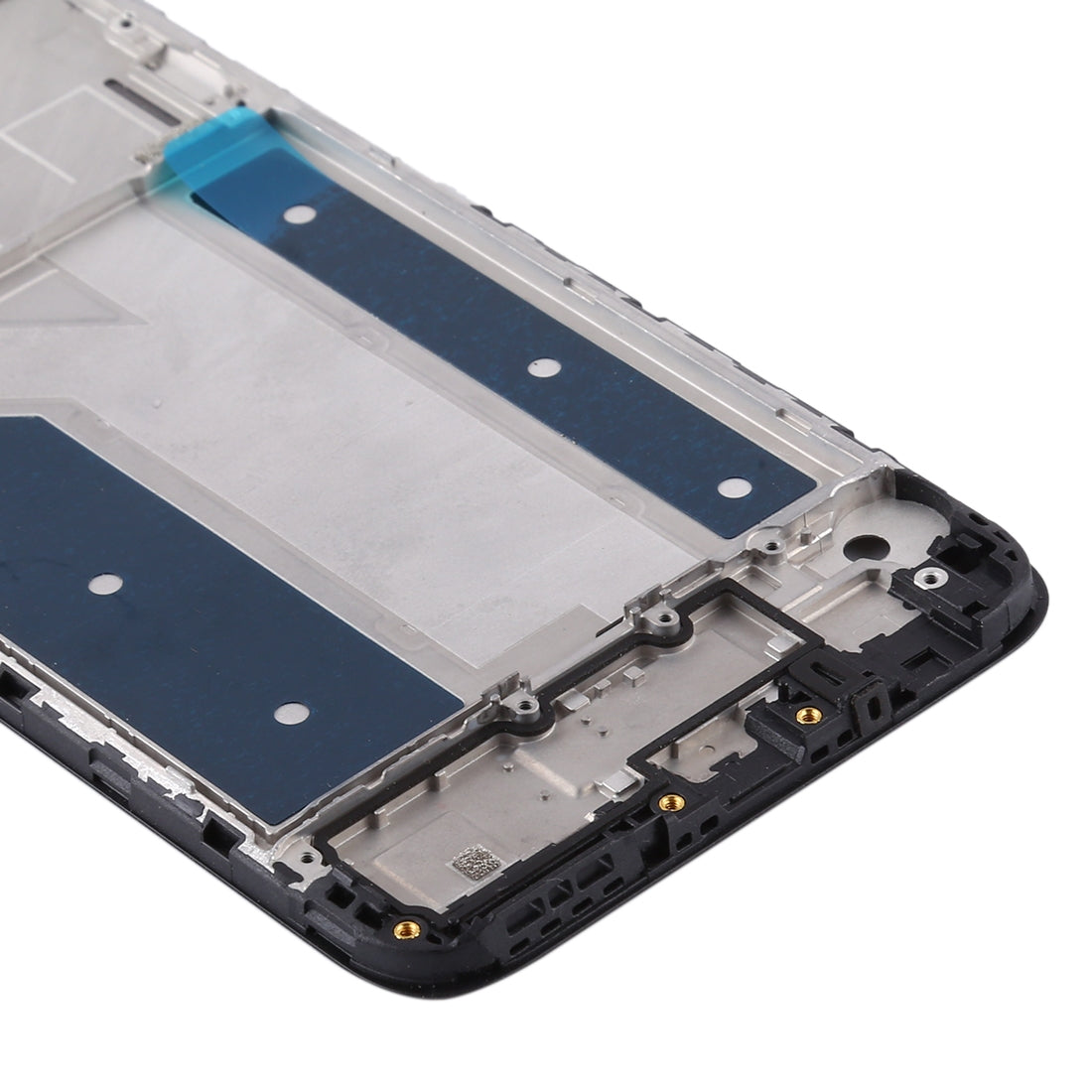 Middle Frame Bezel Plate for LG Q61 (Black)