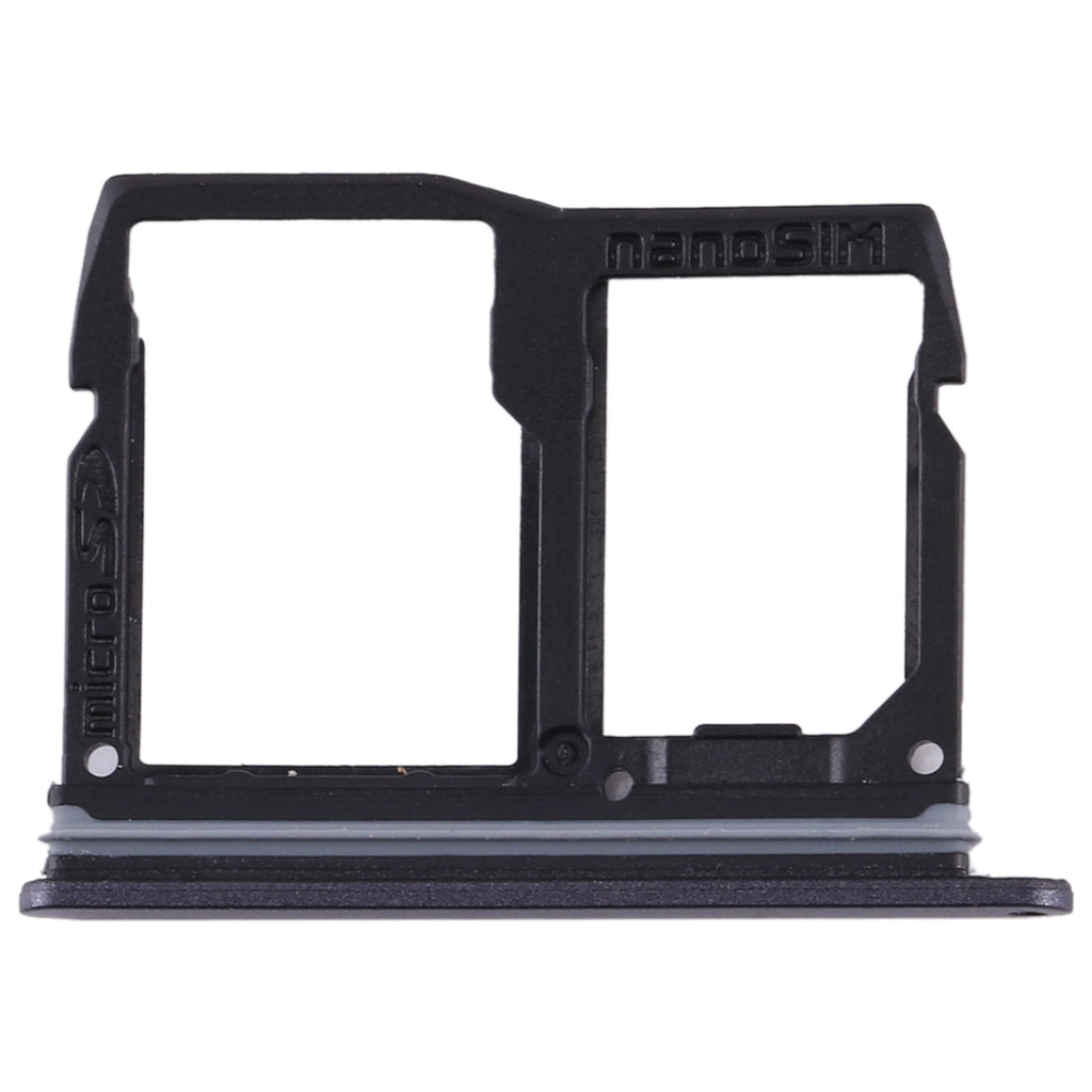 Nano SIM Card Tray + Micro SD Card Tray for LG Stylo 5 / Q720 LM-Q720MS LM-Q720TSW Q720CS (Black)