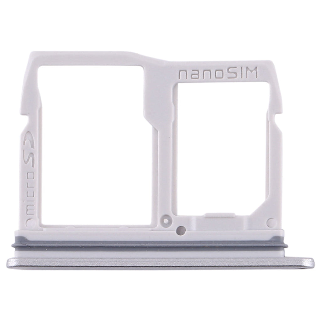 Nano SIM Card Tray + Micro SD Card Tray for LG Stylo 5 / Q720 LM-Q720MS LM-Q720TSW Q720CS (Silver)