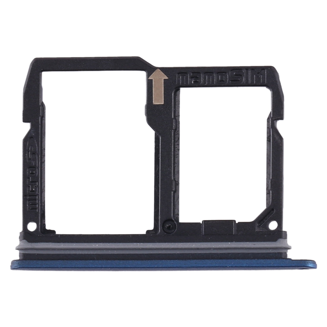 Nano SIM Card Tray + Micro SD Card Tray for LG Stylo 4 / Q Stylus Q710 / LM-Q710CS / LM-Q710MS / LM-Q710ULS / LM-Q710ULM / LM-Q710TS / LM-Q710WA (Blue)