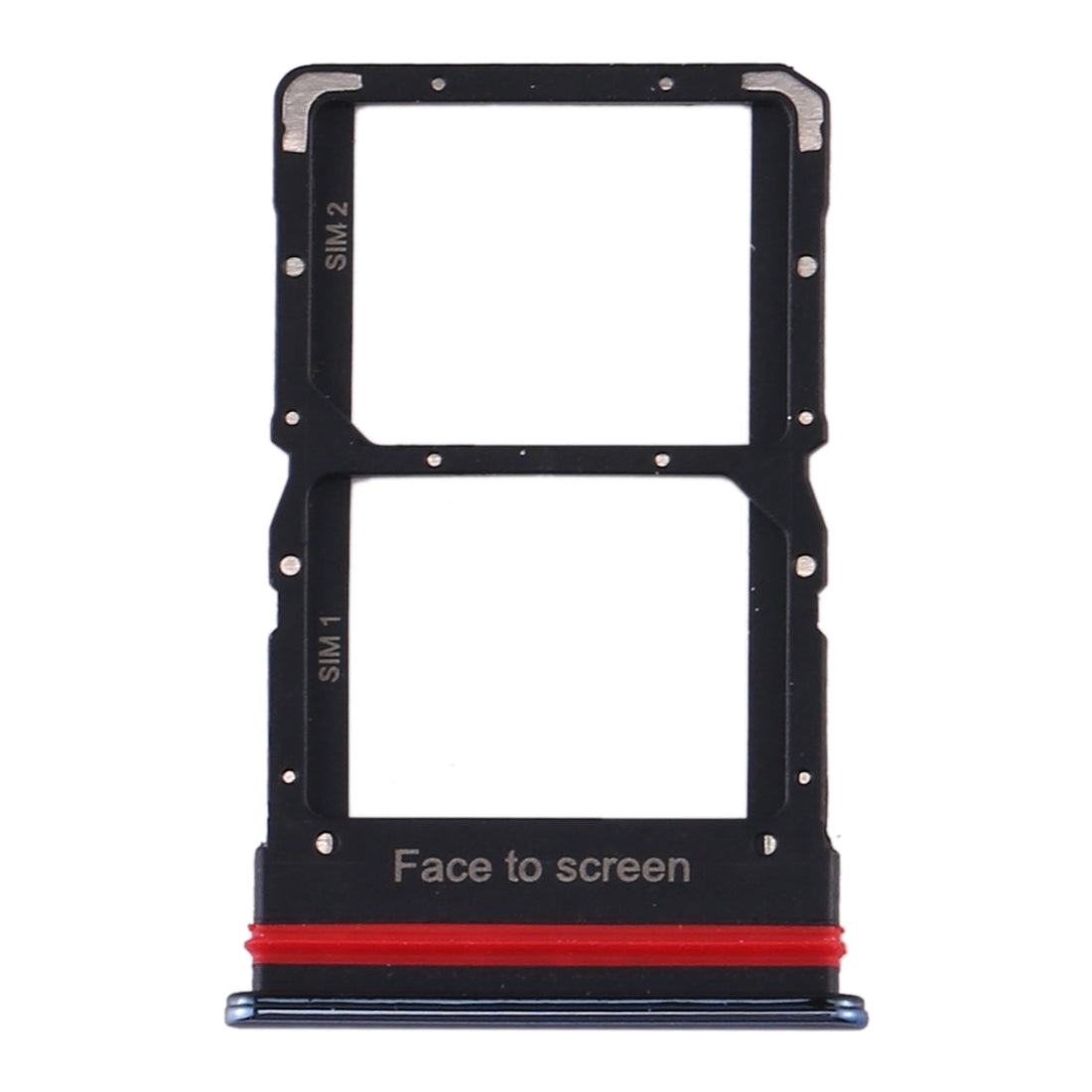 SIM Card Tray + SIM Card Tray for Xiaomi Mi 10 Lite 5G (Black)