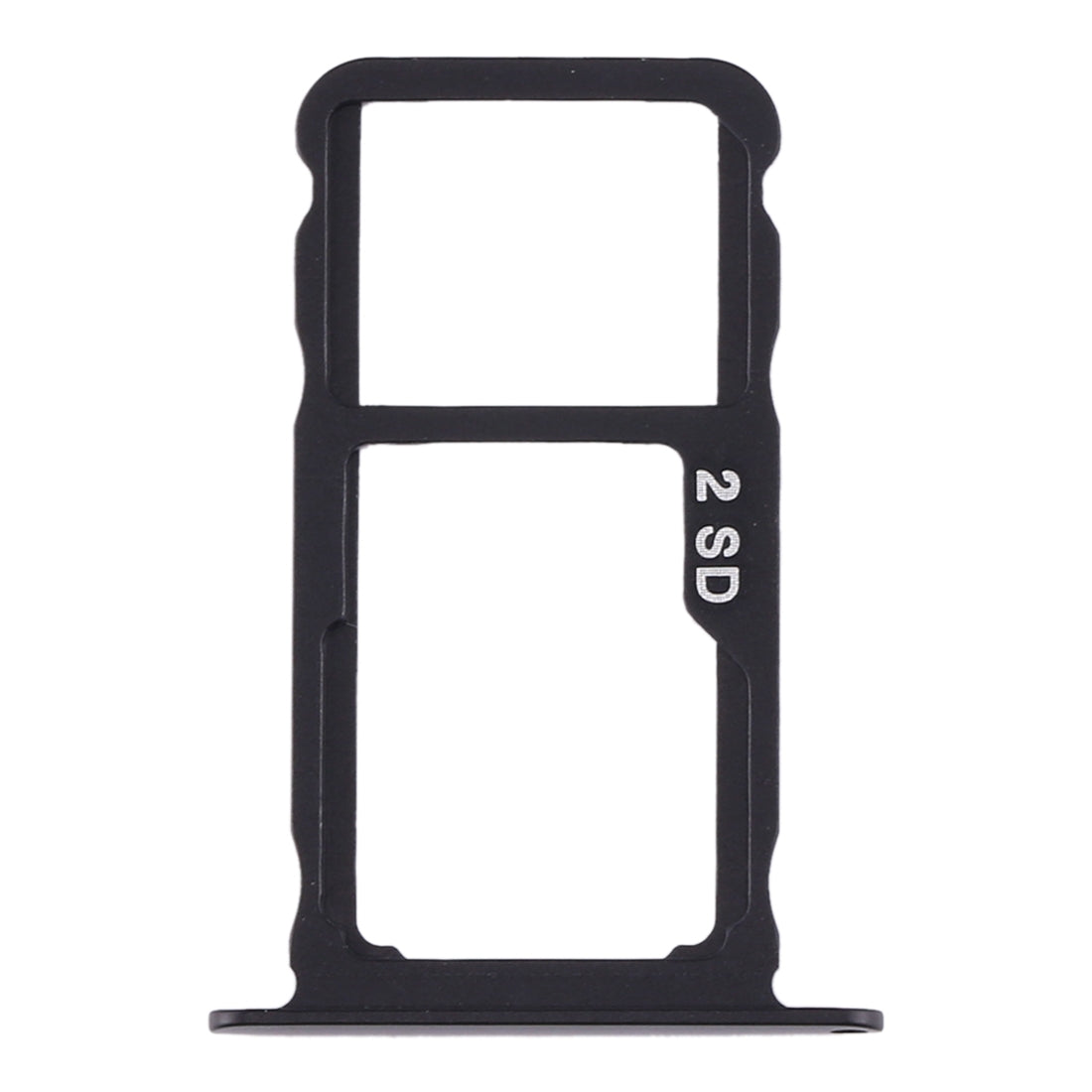 Original SIM Card Tray + SIM Card Tray / Micro SD Card Tray for Nokia X71 / TA-1172 TA-1167 TA-1188(Black)