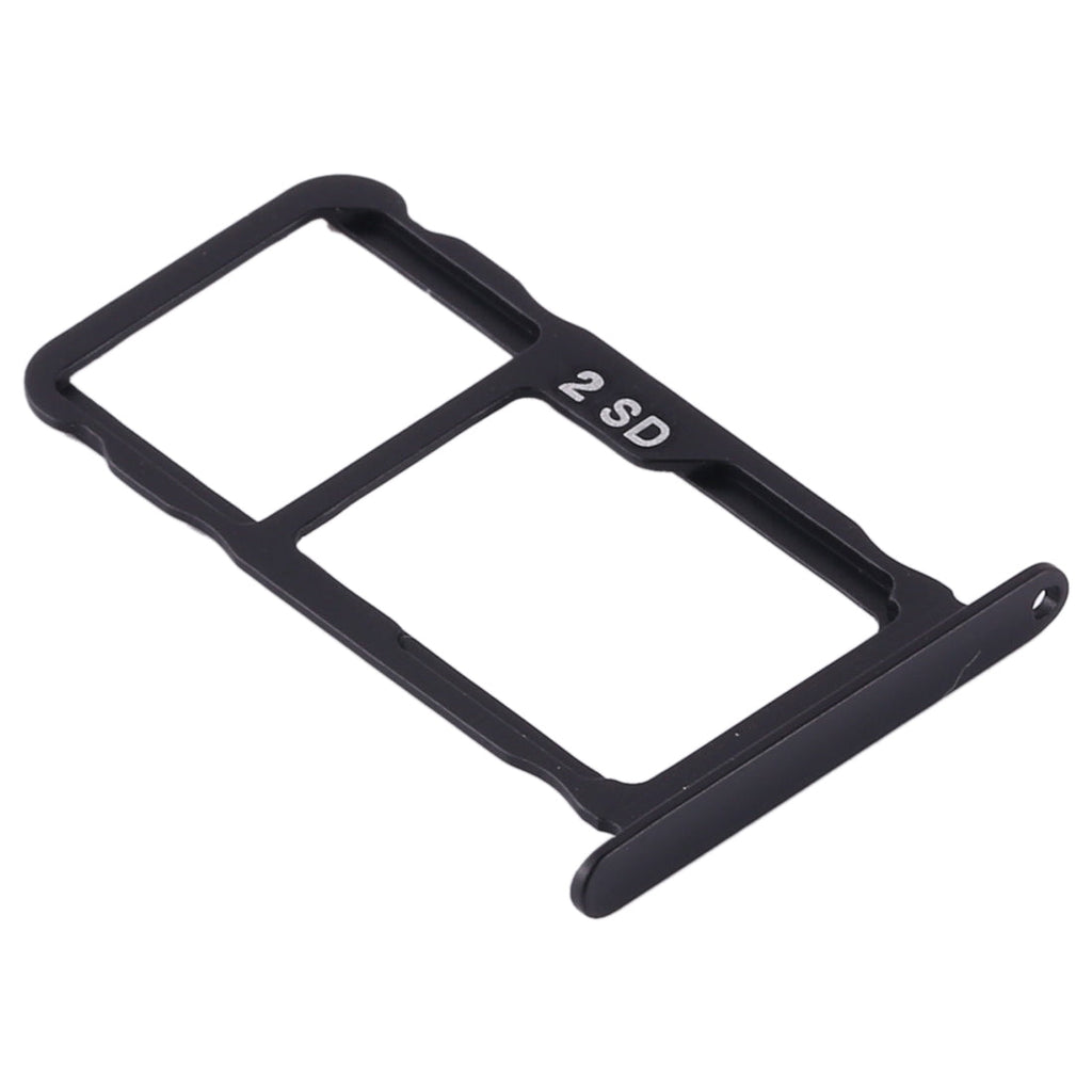 Original SIM Card Tray + SIM Card Tray / Micro SD Card Tray for Nokia X71 / TA-1172 TA-1167 TA-1188(Black)