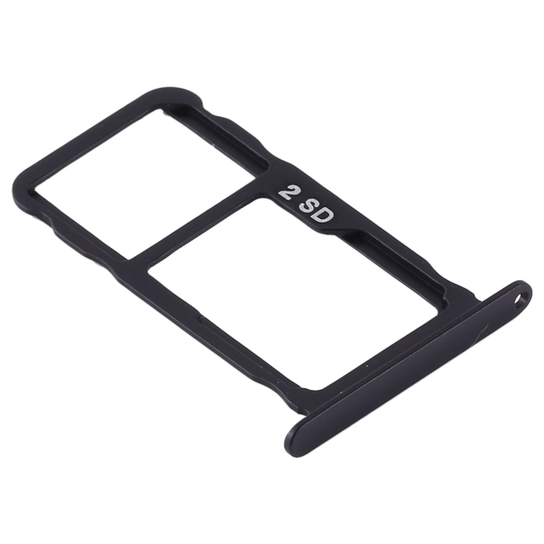 Original SIM Card Tray + SIM Card Tray / Micro SD Card Tray for Nokia X71 / TA-1172 TA-1167 TA-1188(Black)