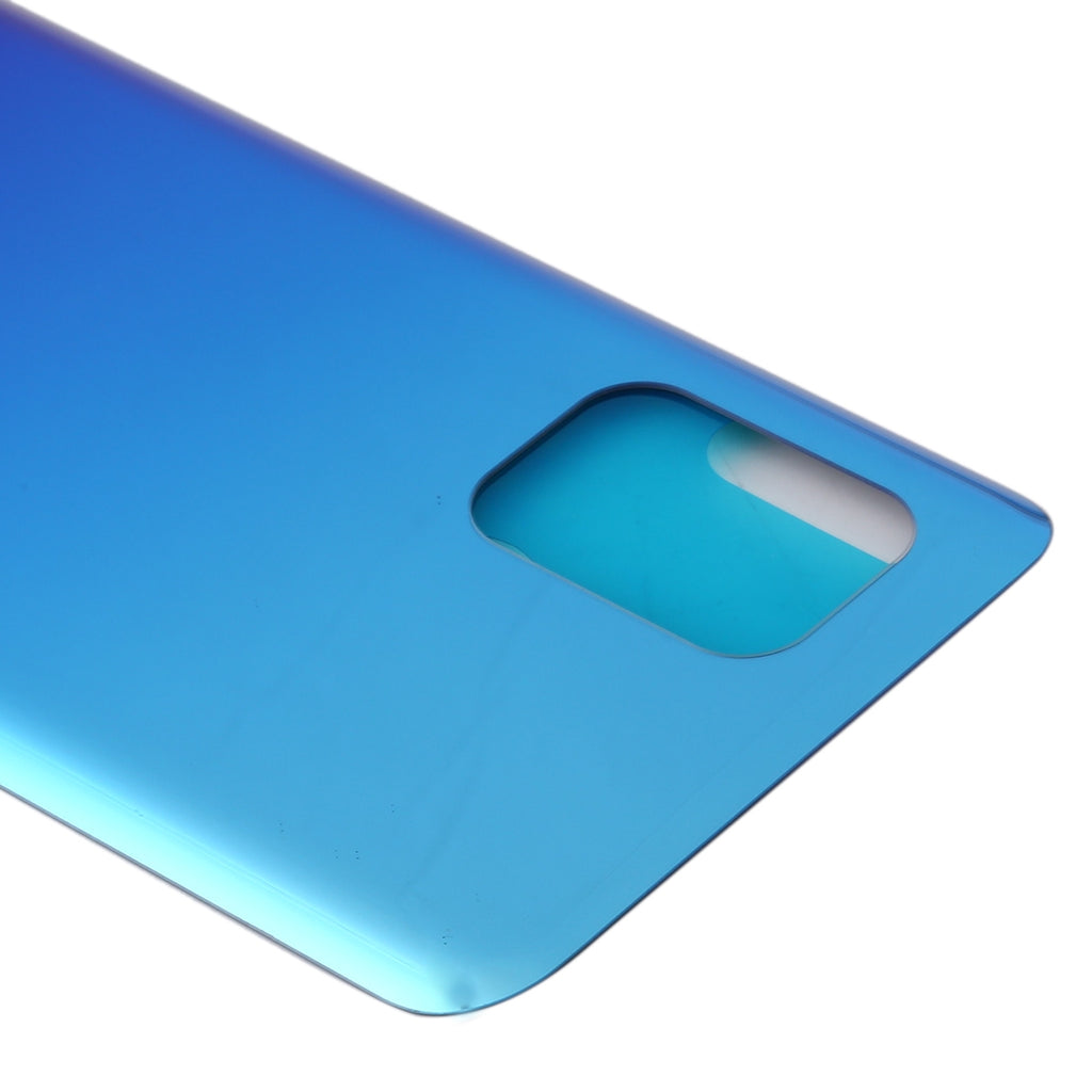 Glass Material Battery Back Cover for Xiaomi Mi 10 Lite 5G/Mi 10 Youth 5G(Blue)