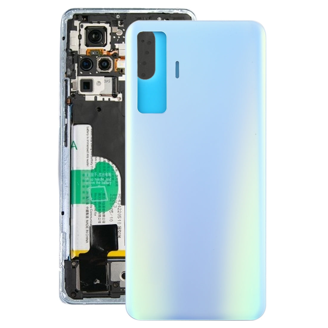 For Vivo X50 Battery Back Cover (Blue)