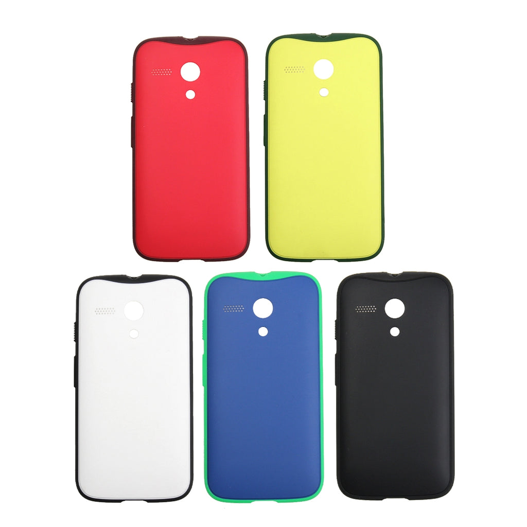 for Motorola Moto G Original Anti-shock Battery Back Cover (Dark Blue + Green)